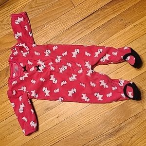 3 for $15 Baby girl 0-3 month footed onesie